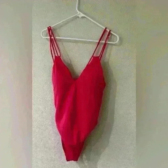 Shade & Shore one piece cross back bathing suit size M - Picture 1 of 4